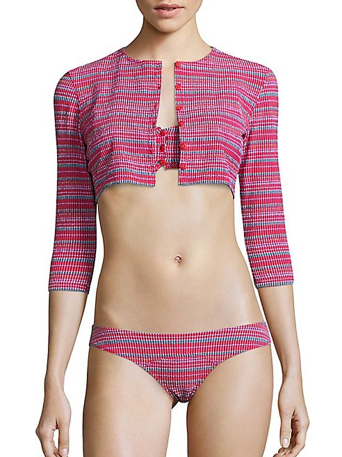 Lisa Marie Fernandez - Genevieve Bikini Top, Bottom & Cardigan Set