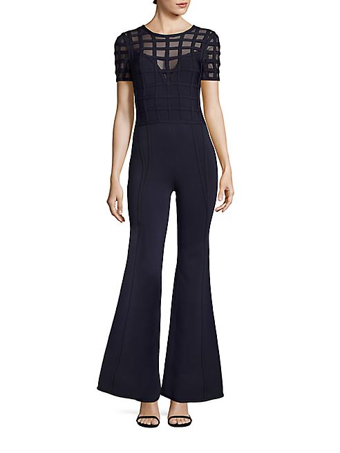 Herve Leger - Solid Knit Jumpsuit