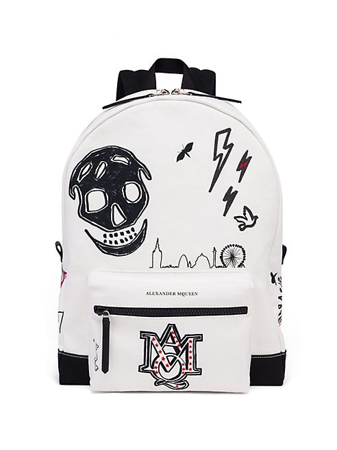 Alexander McQueen - Graphic Leather Backpack