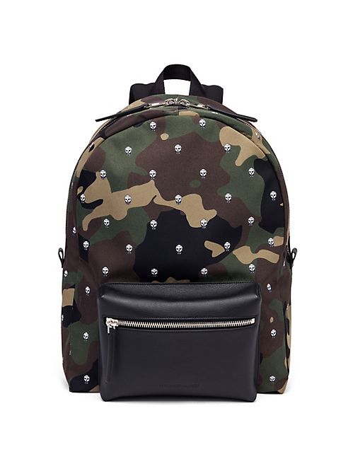 Alexander McQueen - Leather Camouflage Skull Patterned Backpack