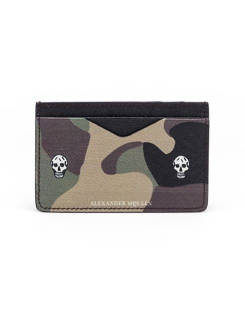 Alexander McQueen - Camo Leather Card Case