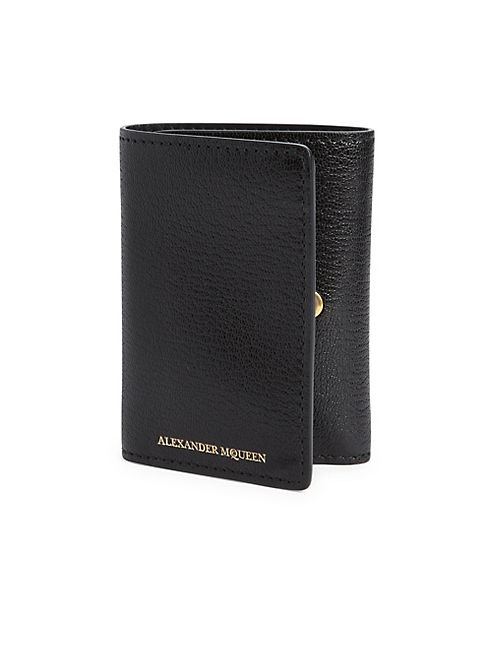 Alexander McQueen - Natural Grain   Leather Trifold Wallet