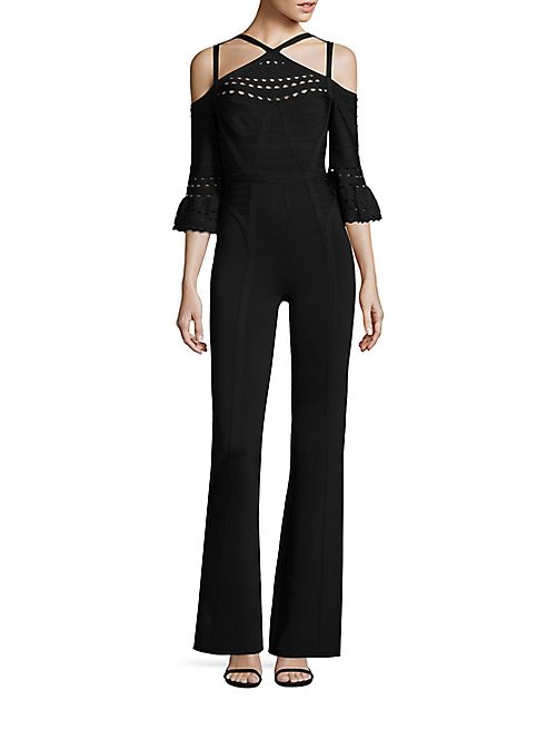 Herve Leger - Cold Shoulder Jumpsuit