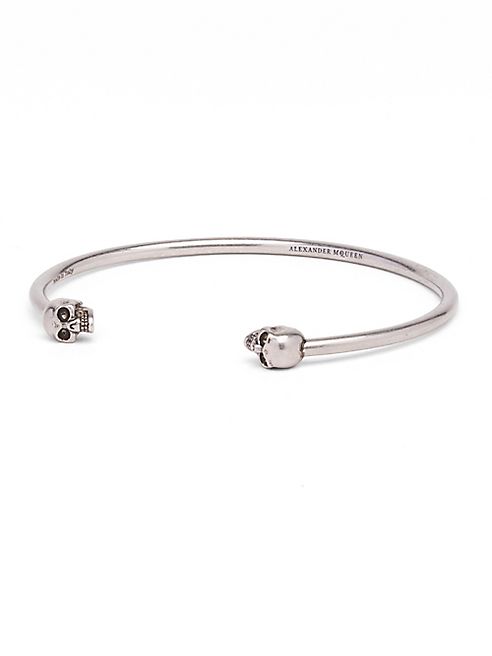 Alexander McQueen - Thin Twin Skull Bracelet