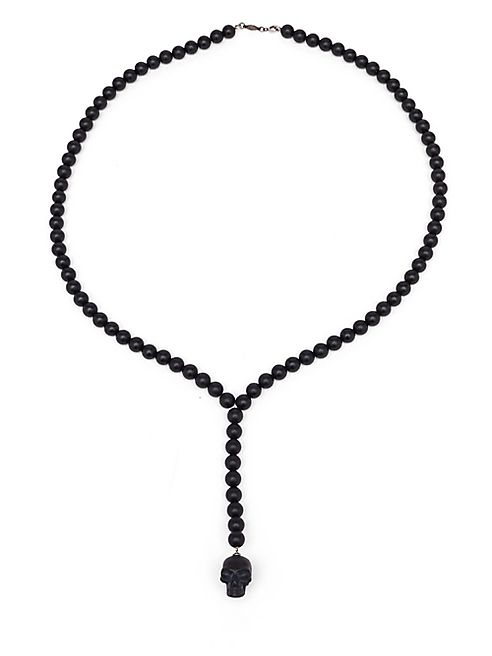 Alexander McQueen - Skull Ball Neck Nero Chain