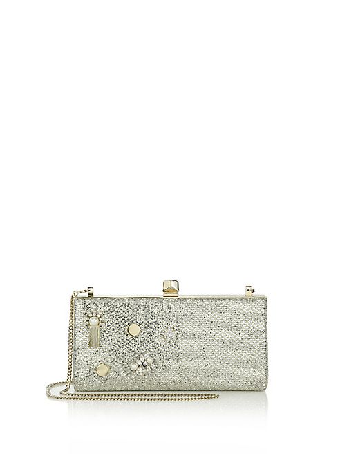 Jimmy Choo - Celeste Studded Glitter Clutch