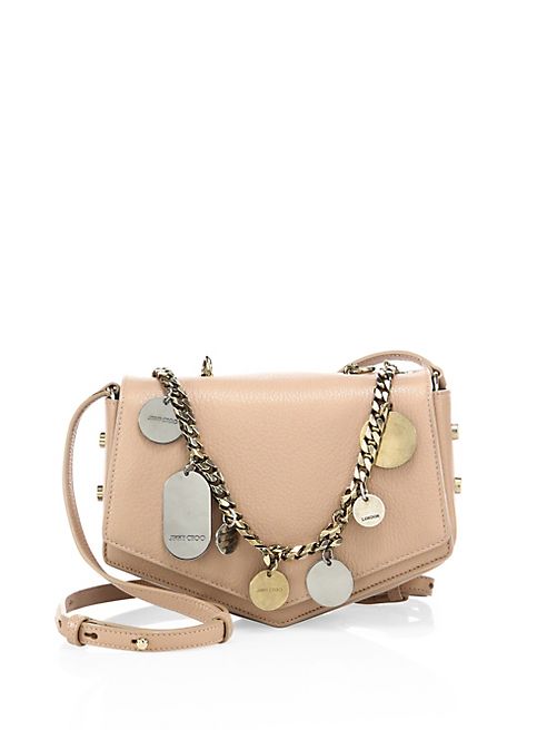 Jimmy Choo - Arrow Embellished Chain & Leather Crossbody Bag