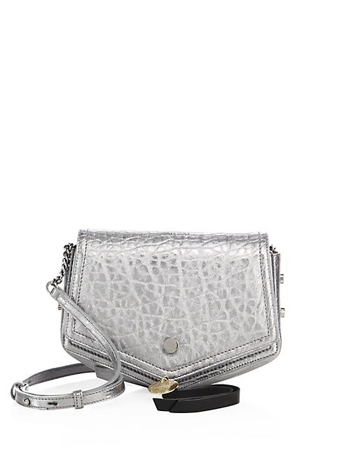 Jimmy Choo - Arrow Metallic Leather Crossbody Bag