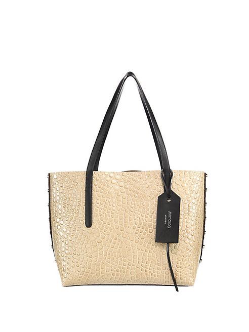 Jimmy Choo - Twist East/West Croc-Embossed & Leather Tote