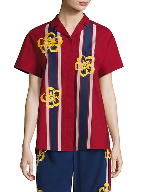 RED Valentino - Surf Board Embroidered Shirt