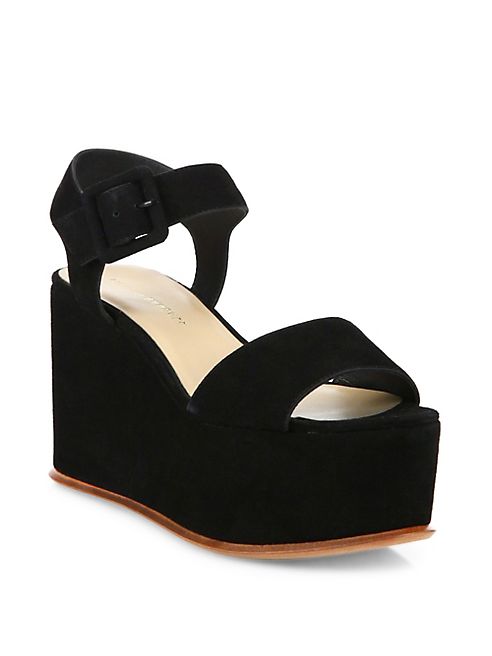 Loeffler Randall - Alessa Suede Platform Wedge Sandals