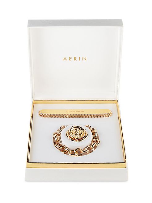 AERIN - Rose de Grasse Solid Perfume Charm Bracelet & Necklace Compact/0.01 oz.