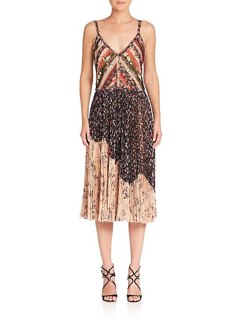 Jason Wu - Printed Chiffon Cocktail Dress