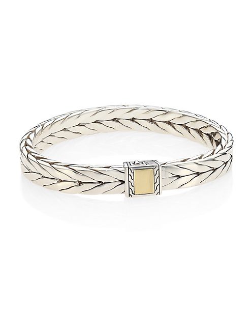 John Hardy - Chain Sterling Silver & 18K Bonded Yellow Gold Bracelet