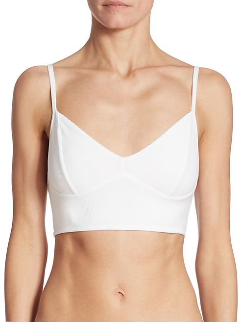 Hanro - Ribbed V-Neck Bralette