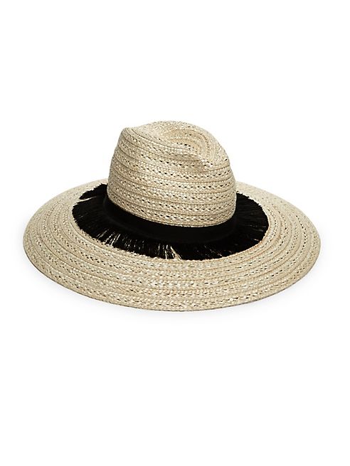 Eugenia Kim - Carmen Fringe-Trim Straw Fedora