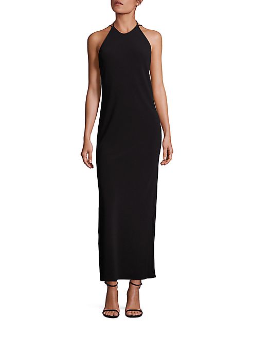 Polo Ralph Lauren - Crepe Halter Gown