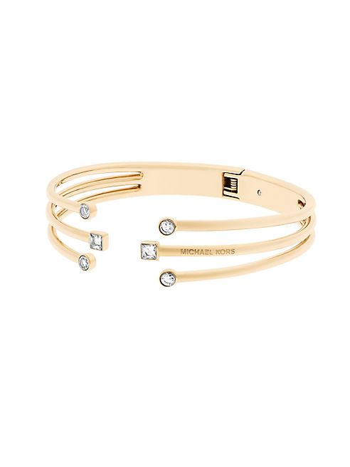 Michael Kors - Crystal Open Cuff Bracelet/Goldtone