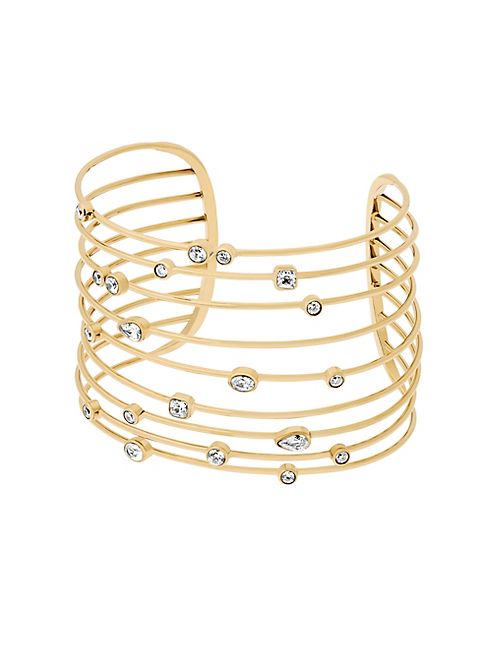 Michael Kors - Modern Brilliance Crystal Open Cuff Bracelet/Goldtone