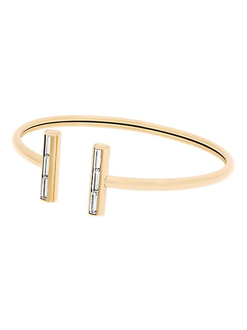 Michael Kors - Black Tie Affair Flexi Crystal Cuff Bracelet/Goldtone