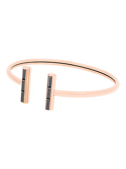 Michael Kors - Black Tie Affair Flexi Bangle Bracelet/Rose Goldtone