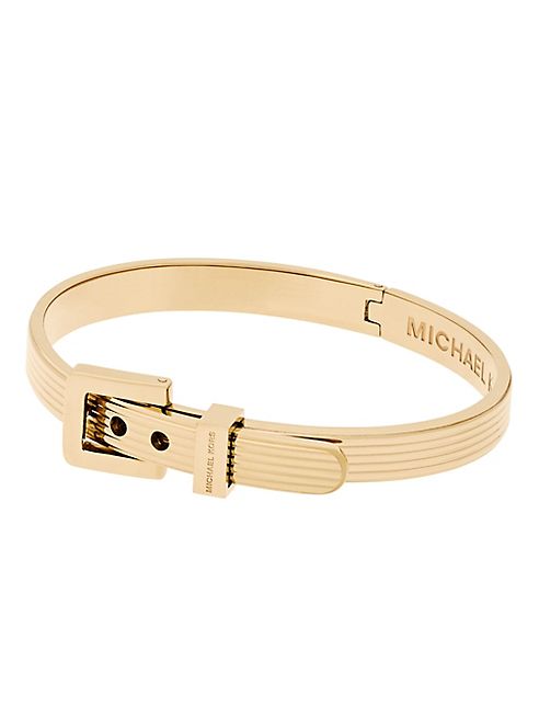 Michael Kors - Ribbed Padlock Buckle Bracelet/Goldtone