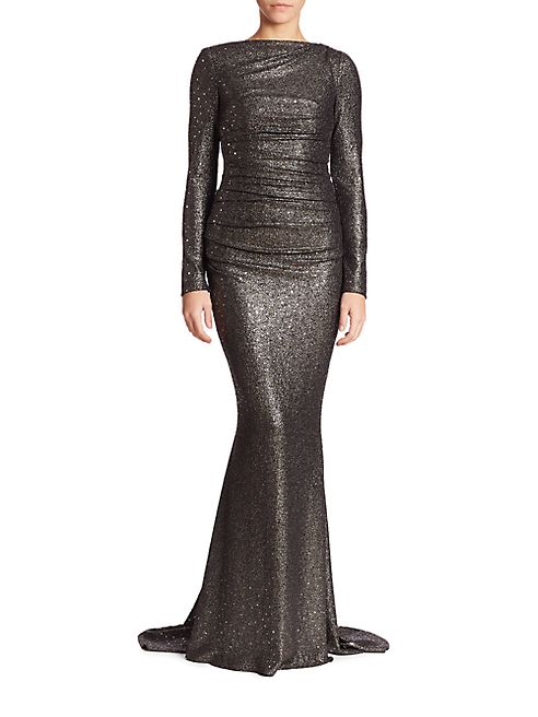 Talbot Runhof - Glitter Jersey Gown