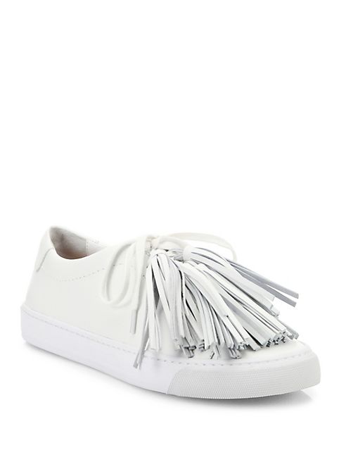 Loeffler Randall - Logan Tassel Leather Sneakers