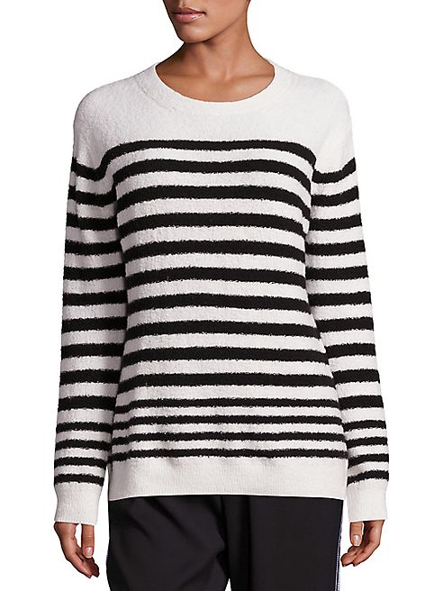 Vince - Engineered Striped Merino Wool Pullover