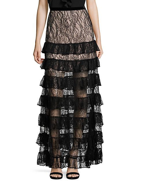 Alexis - Vicky Long Tiered Lace Skirt