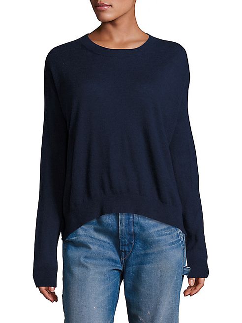 Vince - Long Sleeves Cashmere & Linen Pullover