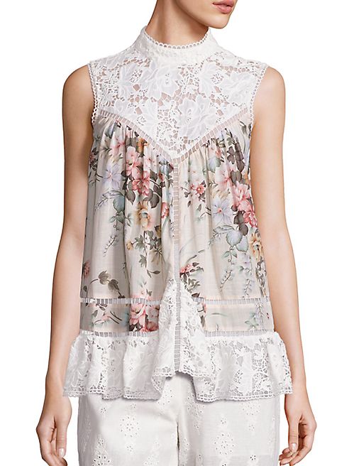 Zimmermann - Laced Aerial Smock Top