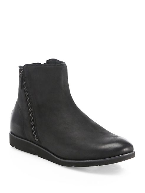 UGG - Geerg Side Zip Leather Ankle Boots