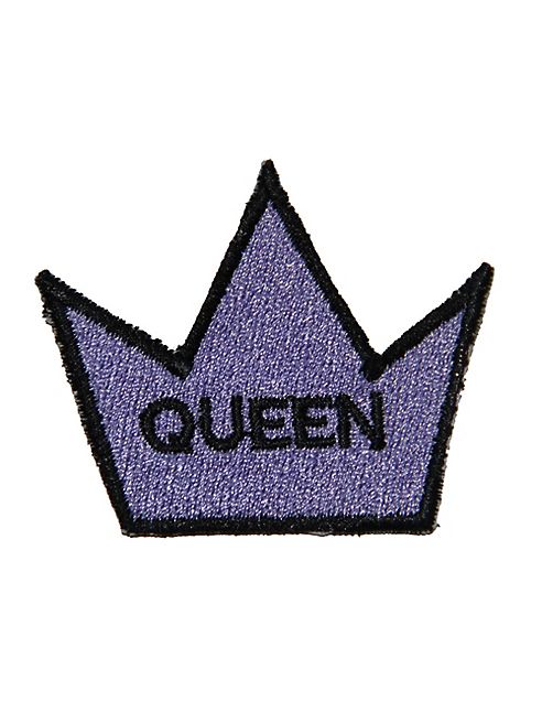 Logophile - Embroidered Queen Crown Patch