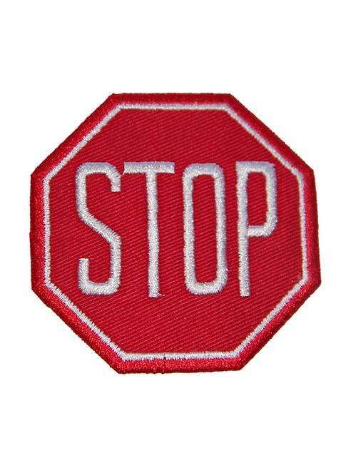 Logophile - Embroidered Stop Sign Patch