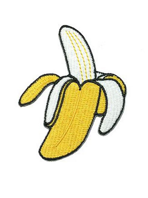 Logophile - Embroidered Half-Peeled Banana Patch