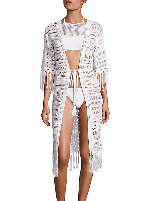 Melissa Odabash - Fringed Crochet Coverup