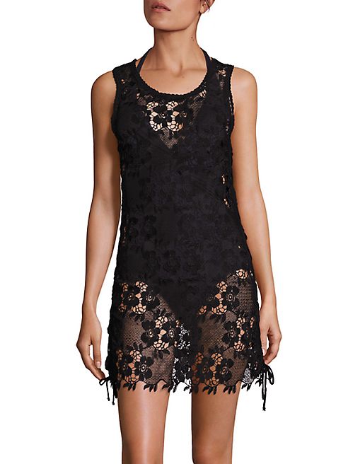 Melissa Odabash - Sleeveless Floral Lace Dress