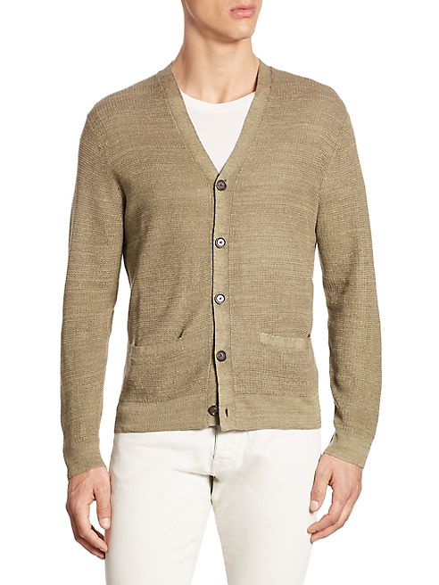 Polo Ralph Lauren - Linen and Silk-Blend V-Neck Cardigan