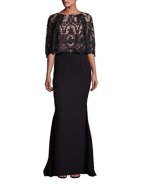 Talbot Runhof - Lace Sparkle Gown