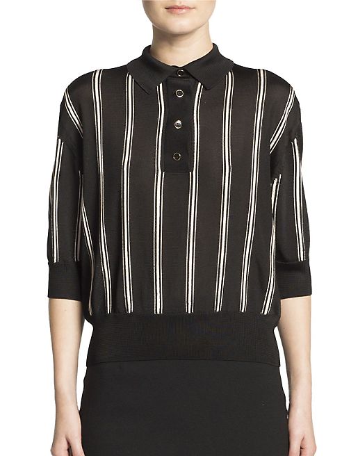 Lanvin - Striped Polo Shirt