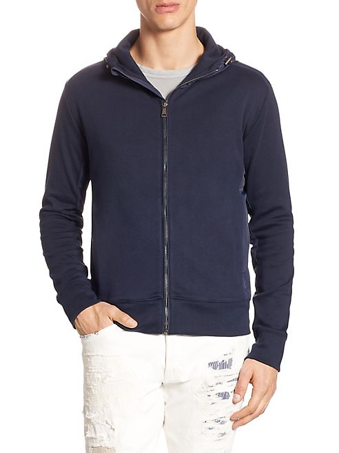 Polo Ralph Lauren - Paneled Cottton Zip-Up Hoodie