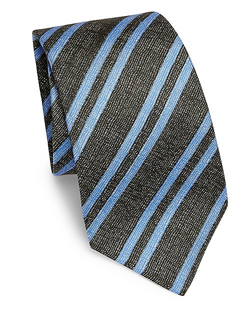 Kiton - Scratch Stripe Silk Tie