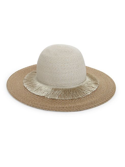 Eugenia Kim - Honey Fringed Two-Tone Sun Hat