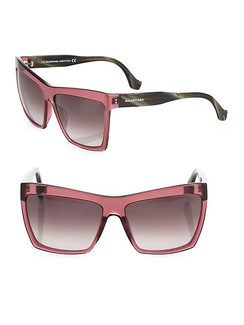 Balenciaga - 60MM Oversize Square Sunglasses