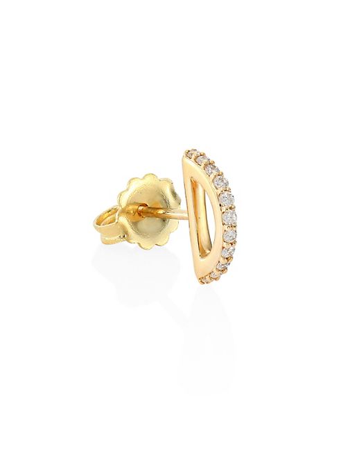 Paige Novick - Cara Diamond & 18K Yellow Gold Single Stud Earring