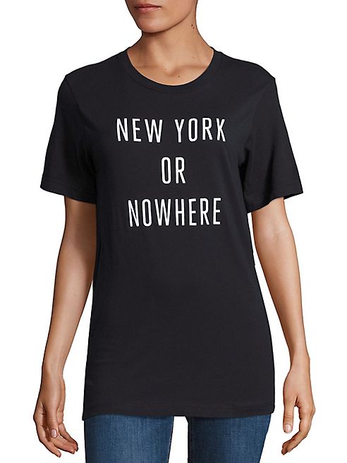 Knowlita - New York Or Nowhere Cotton Graphic Tee