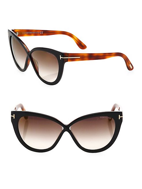 Tom Ford Eyewear - Arabella 59MM Mirrored Cat Eye Sunglasses