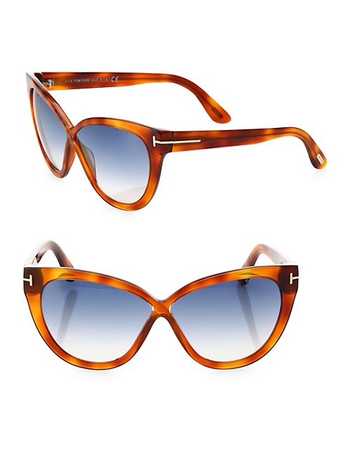 Tom Ford Eyewear - Arabella 59MM Cat's-Eye Sunglasses