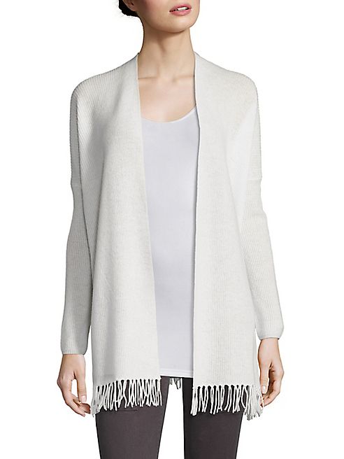 Joie - Adira Cashmere Fringe Hem Cardigan